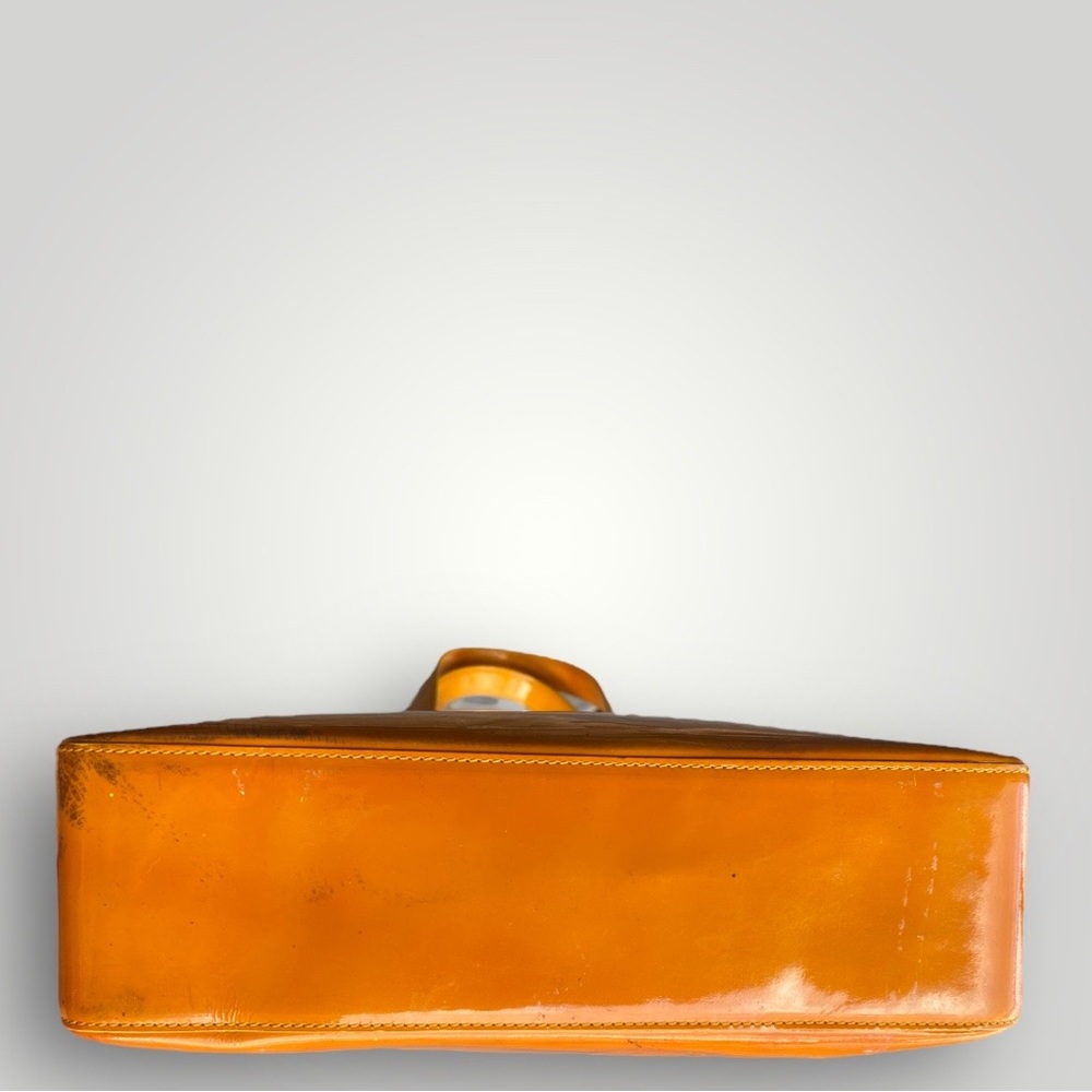 Chanel Orange Patent Leather Tote Bag - Picture 11 of 13